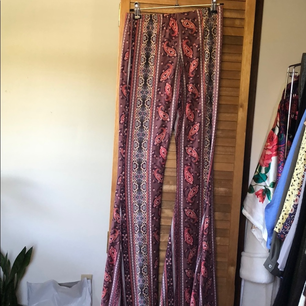 Stretchy hippy flare pants